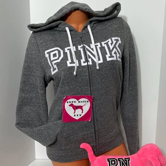 Demi-zip Victoria's Secret Ultimate En Gris - Taille M - Neuf Avec étiquettes (NWT)